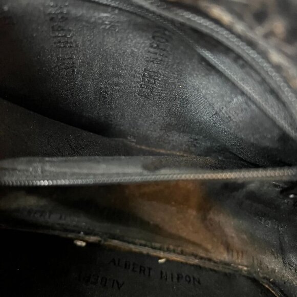 Albert Nipon Vintage Aztec Design Snakeprint / Reptile Leather Crossbody Bag Sma - Picture 10 of 12